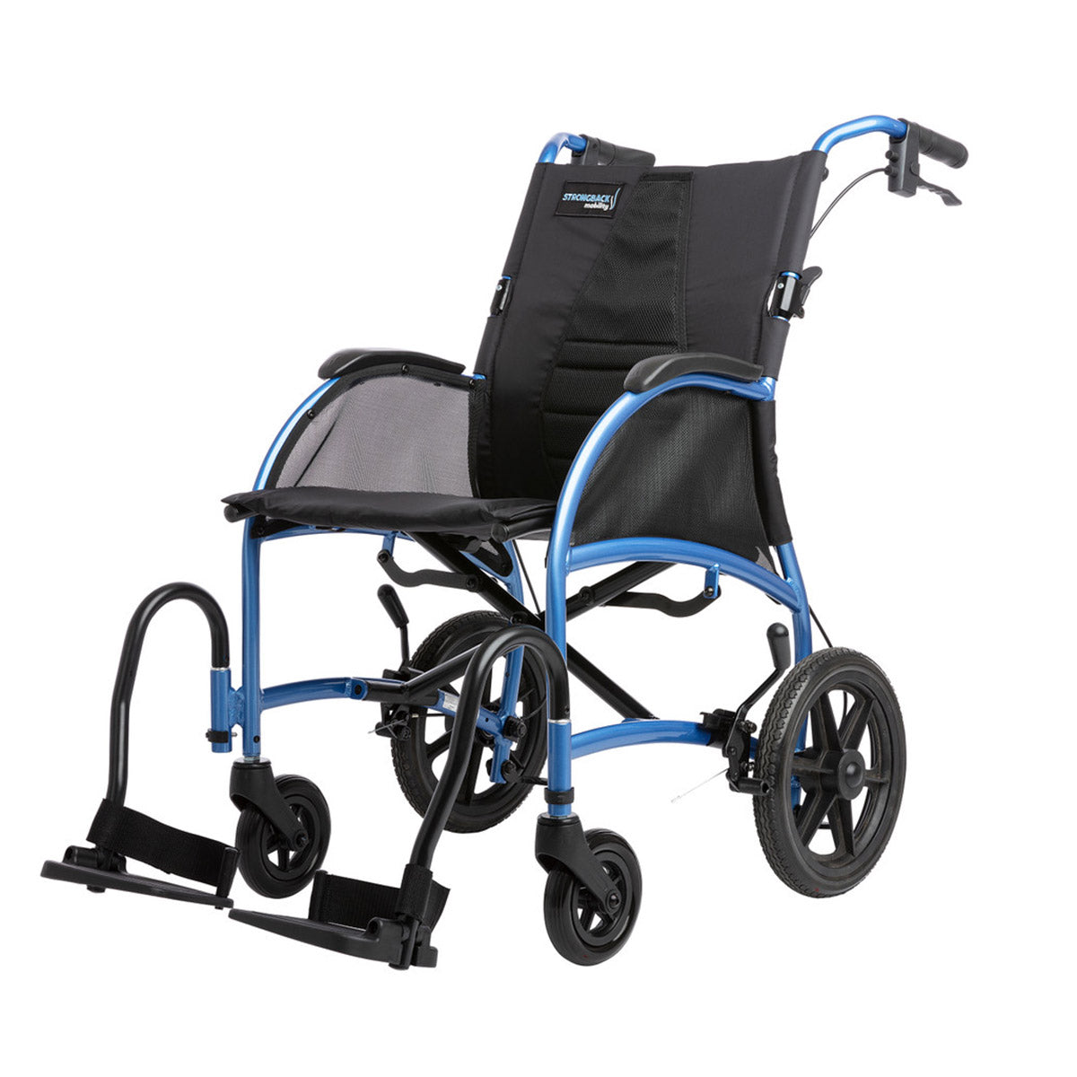 STRONGBACK Excursion 12+AB Transport Wheelchair – Lightweight, Ergonomic, and Foldable