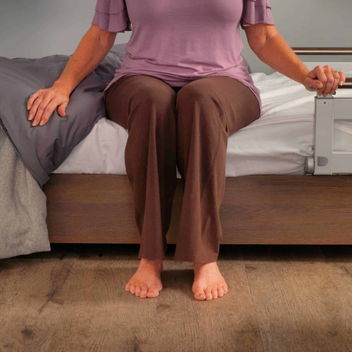 AURA™ Premium Home Hospital Bed – Ultra Low, Fully Adjustable
