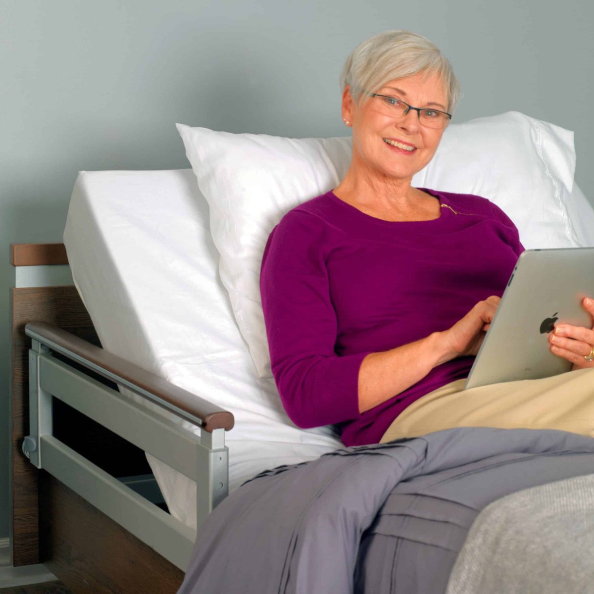 AURA™ Premium Home Hospital Bed – Ultra Low, Fully Adjustable