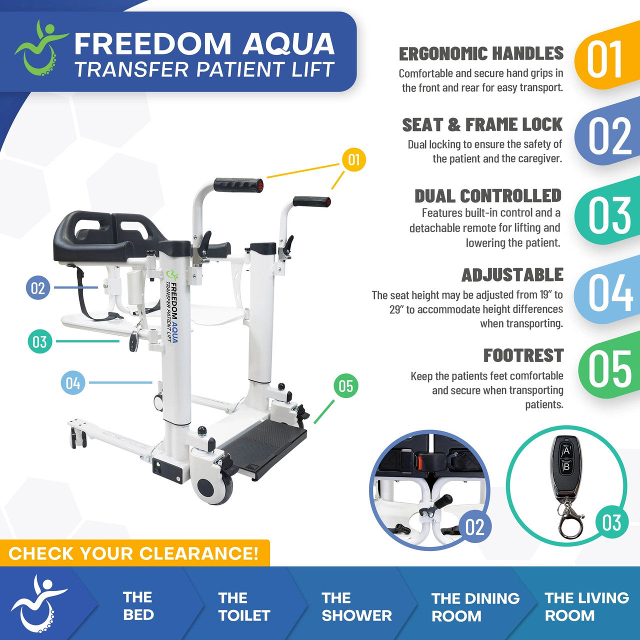 Freedom Aqua Waterproof Transfer Lift