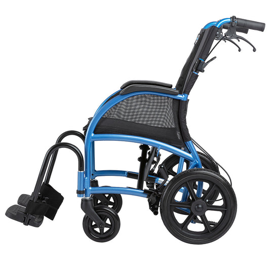 STRONGBACK Excursion 12+AB Transport Wheelchair – Lightweight, Ergonomic, and Foldable