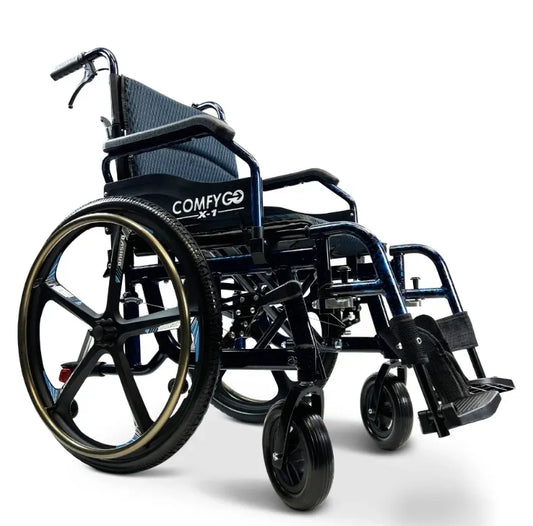 X-1 ComfyGO Lightweight Manual Wheelchair With Quick Detach Wheels