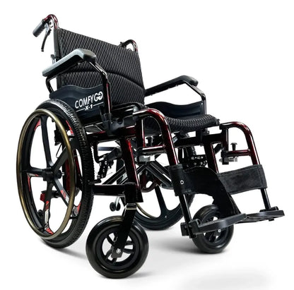 X-1 ComfyGO Lightweight Manual Wheelchair With Quick Detach Wheels