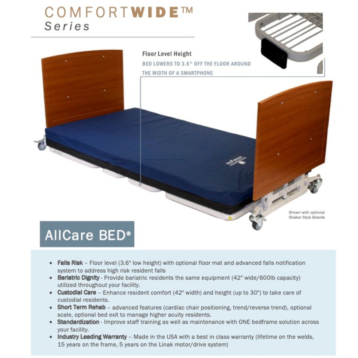 AllCare Floor Level Low Bed