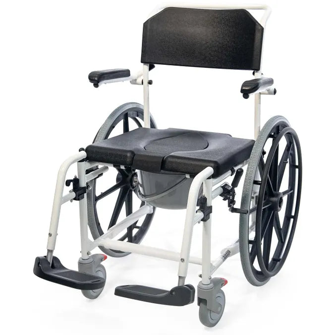 MedaCure Rolling Shower Wheelchair with Commode