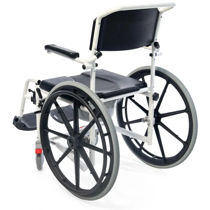 MedaCure Rolling Shower Wheelchair with Commode