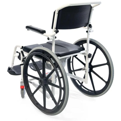 MedaCure Rolling Shower Wheelchair with Commode