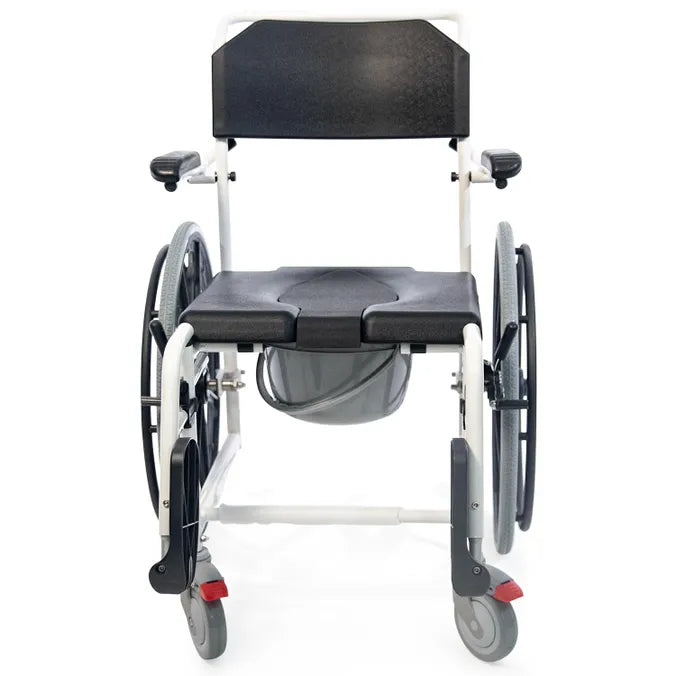 MedaCure Rolling Shower Wheelchair with Commode