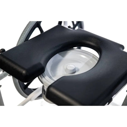 MedaCure Rolling Shower Wheelchair with Commode